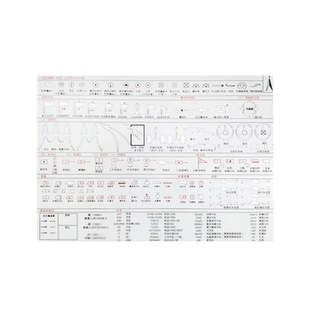 君绘新款执勤标图尺事件情况尺公式模板尺队形箭头尺图名方框尺阵地作业识图尺图名队号尺公式模版地图比例尺