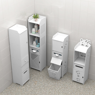 卫生间夹缝置物架落地厕所防水储物马桶边柜窄柜浴室墙角收纳神器