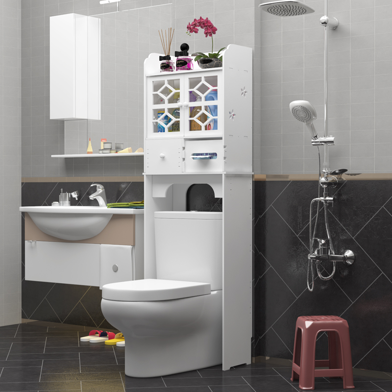 置物架落地多功能上方柜免打孔