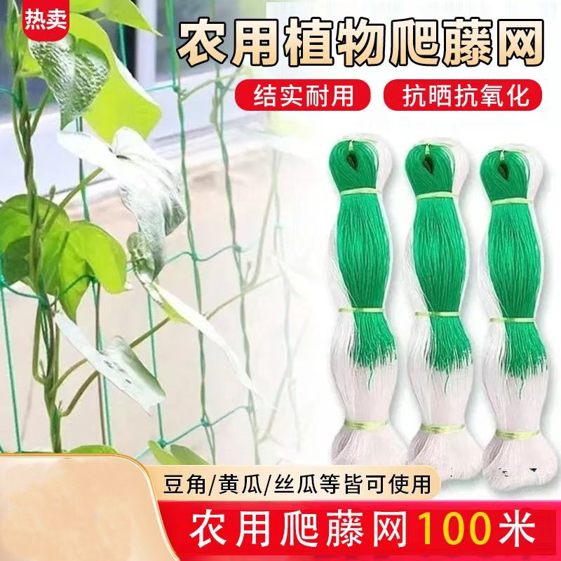爬藤网农用植物山药黄瓜豌豆苦瓜豆角丝瓜吊瓜百香果攀爬种植网