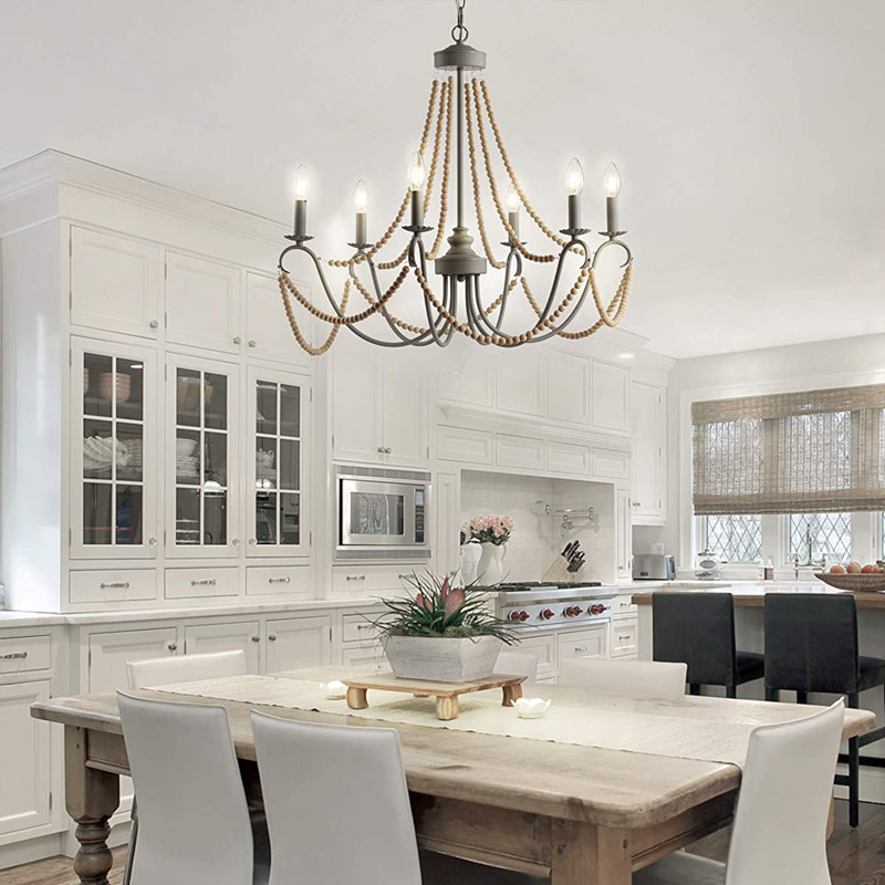 美式田园乡村个性创意家用简约铁艺法式复古别墅客厅餐厅装饰吊灯