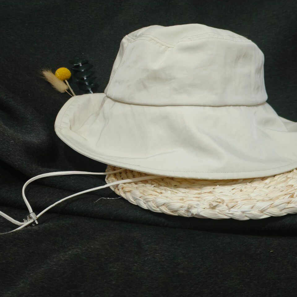 2024夏季新款女款白色遮阳帽休闲百搭防晒帽户外旅行徒步帽子