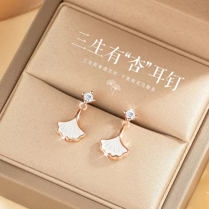 三生有幸耳钉女S925纯银