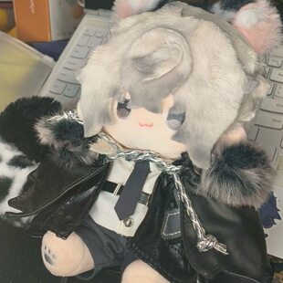 芝士豹豹冰明日方舟银灰属性20cm棉花娃娃送朋友游戏周边可爱礼物