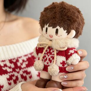 【娃衣】“无属性”10cm正常体棉花娃娃娃衣&周可可新年毛衣