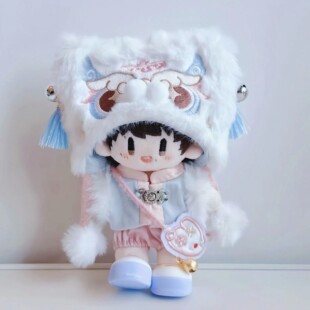 周可可娃衣周深同款玩偶公仔的棉花娃娃衣服10cm娃服新年春节套装