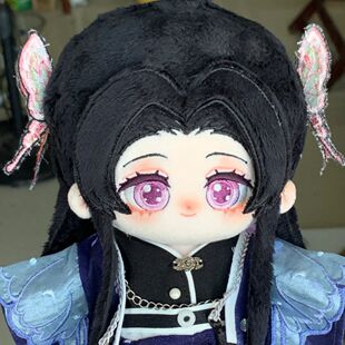 动漫鬼灭之刃同人周边蝴蝶香奈惠属性20cm棉花娃娃玩偶可爱公仔送