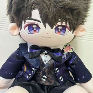 深空同款夏以昼婚礼燕尾服40cm坐姿娃娃衣与20cm款海棠花刺绣礼物