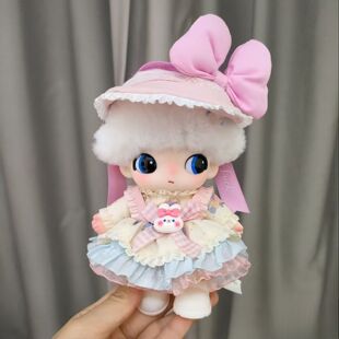 dimoo迪士尼搪胶娃衣黛丝唐老鸭裙子10cm衣服玩偶泡泡玛特服装