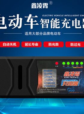 适用世纪雄风自动关机智能电动车电瓶充电器48V12AH60V20AH72V30A