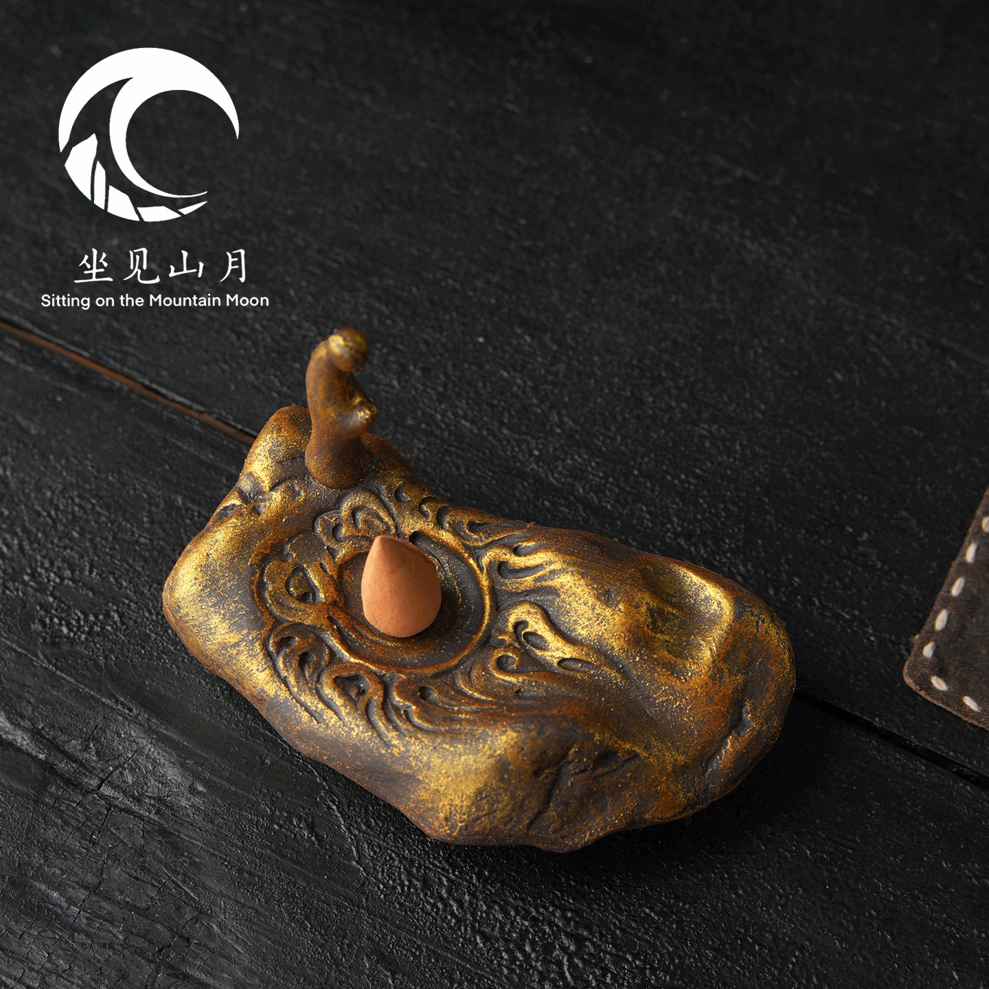 坐见山月新中式敦煌无相盘香座香薰托盘手作家用线香底座倒流香座,家居饰品,香托/香盘/香座/香插,淘宝优惠券,粉丝福利购,淘宝优惠卷