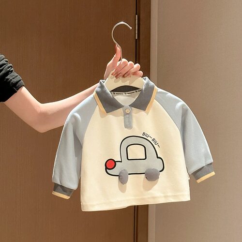 2026新款男童春秋卡通POLO衫