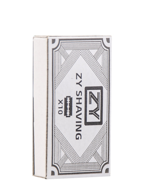 ZY新品不锈钢双面刀片剃须刀片刮胡刀片剃刀刮脸刀刮光头美发修眉