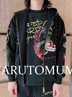 小姐姐全球购ED HARDY 刺青火焰蛇 印花 拉链外套 男款 25春Z04