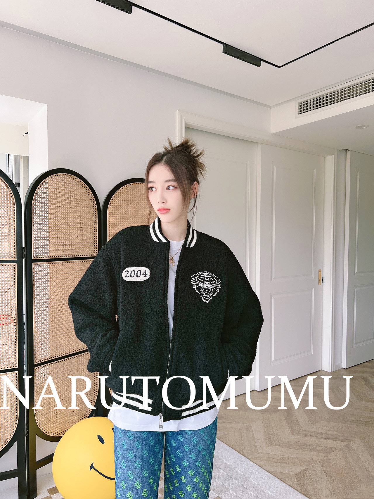 ED常规秋冬刺绣棉服夹克