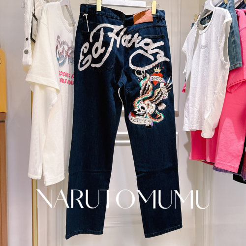 小姐姐全球购ED HARDY classic 经典刺绣 logo  牛仔裤 男款 Z05