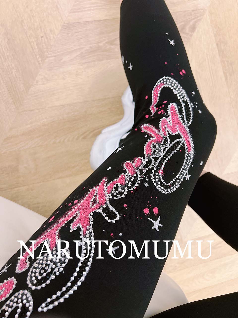 小姐姐全球购ED HARDY 水钻花卉印花 打底裤 女款 22春22