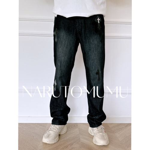 小姐姐全球购ED HARDY 经典十字 拼贴绣 牛仔裤 男款 26冬01