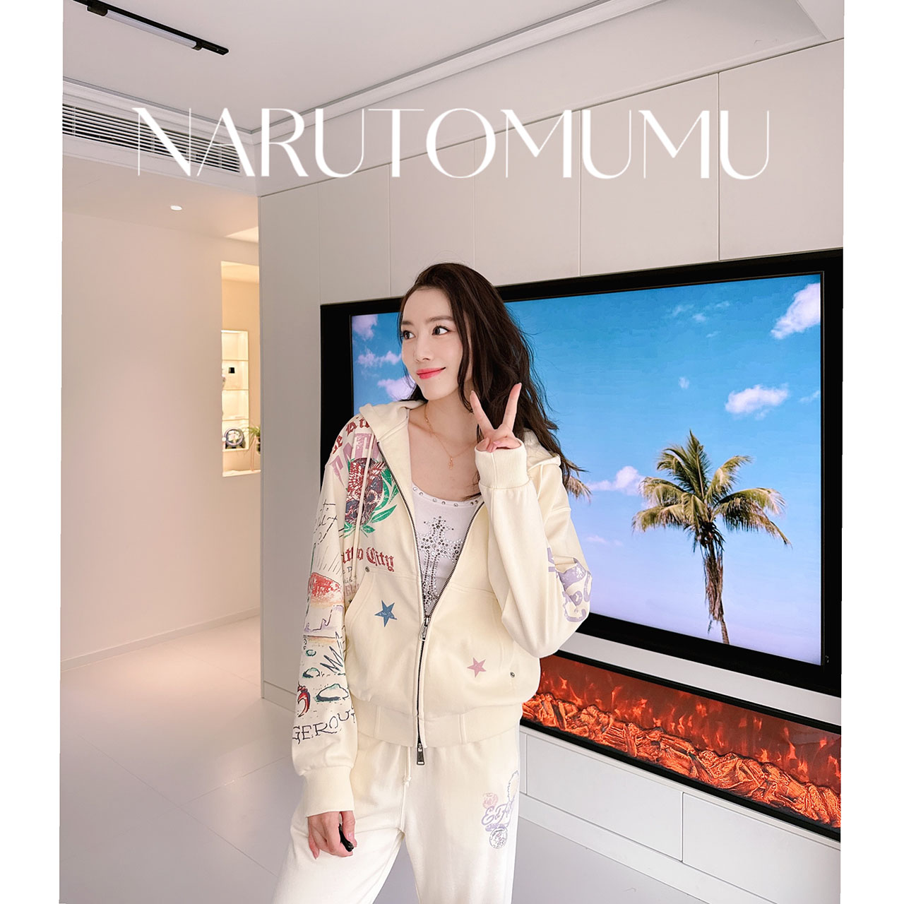 小姐姐全球购ED HARDY 复古刺青印花 拉链外套 女款26春01