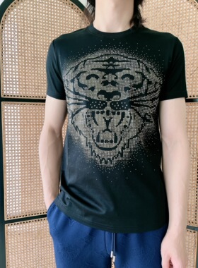 小姐姐全球购ED HARDY 经典满钻虎头印花 短袖T恤 男款24秋Z04