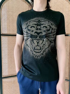 小姐姐全球购ED HARDY 经典满钻虎头印花 短袖T恤 男款24秋Z04