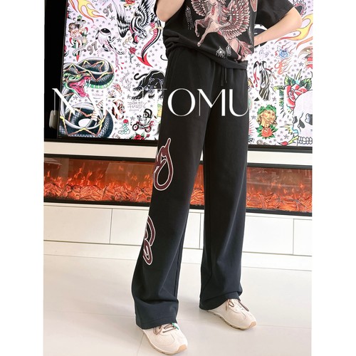 小姐姐全球购ED HARDY 经典logo印花 阔腿裤 女款 26春03