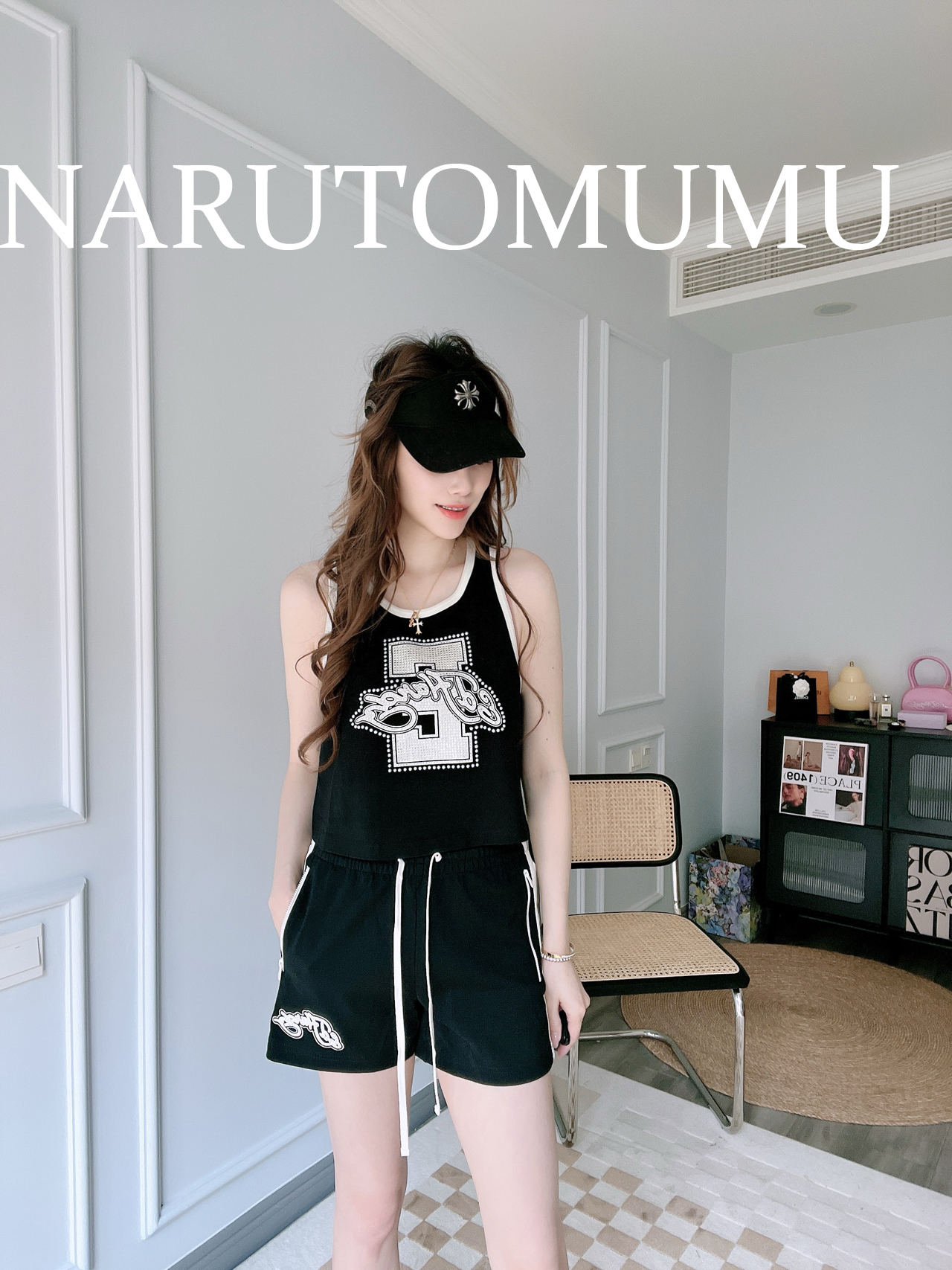 小姐姐全球购ED HARDY运动休闲 满钻印花背心 女款24夏Z045