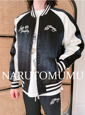 小姐姐全球购ED HARDY 重工虎头刺绣 棉服 夹克外套 男款24冬Z045
