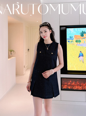小姐姐全球购ED HARDY 经典logo 满钻牛仔背心连衣裙 女款 25秋04
