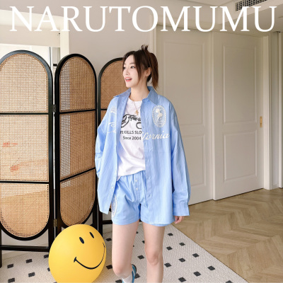 小姐姐全球购ED HARDY 蕾丝接拼 度假休闲 宽松衬衫 女款25夏Z045