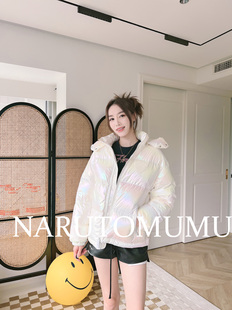 小姐姐全球购ED HARDY经典虎头PU标 珠光幻彩羽绒服 女款23冬Z035