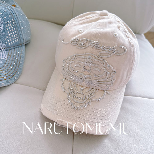 小姐姐全球购ED HARDY 虎头 水钻 刺绣 棒球帽 男女同款 26冬02