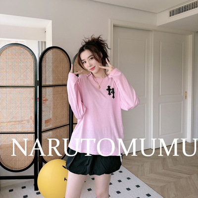 小姐姐全球购ED HARDY 复古 十字印花 长袖T恤 女款 25春Z045