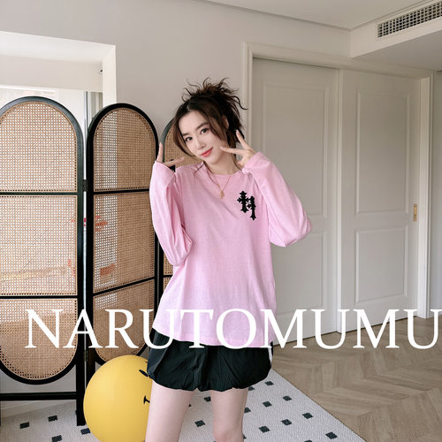 小姐姐全球购ED HARDY 复古 十字印花 长袖T恤 女款 25春Z045