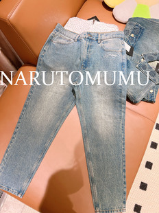 男款 小姐姐全球购ED 牛仔裤 直筒小脚 24春Z04 HARDY极简logo休闲