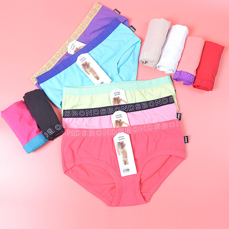 四条包邮 外贸原单女士纯棉弹力中腰三角内裤,女士内衣/男士内衣/家居服,女三角裤,淘宝优惠券,粉丝福利购,淘宝优惠卷