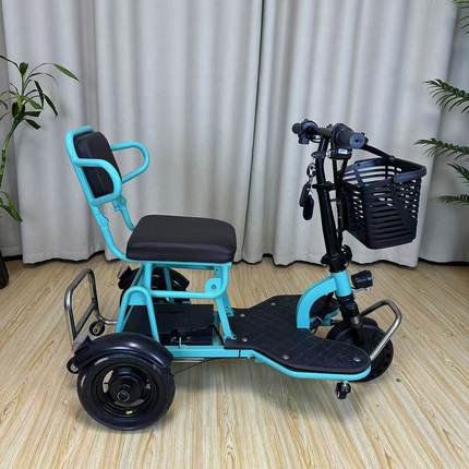 小臻·电动车出行好物折叠电动三轮车迷你小型家用轻便电瓶车代步