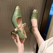 女2026新款 子粗跟玛丽珍单鞋 春秋季 高跟鞋 新中式 国风配旗袍鞋 女鞋
