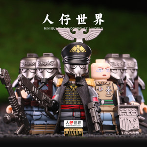 第三方克里格死亡士兵星际战士40k帝国军事骑士积木人仔拼装玩具