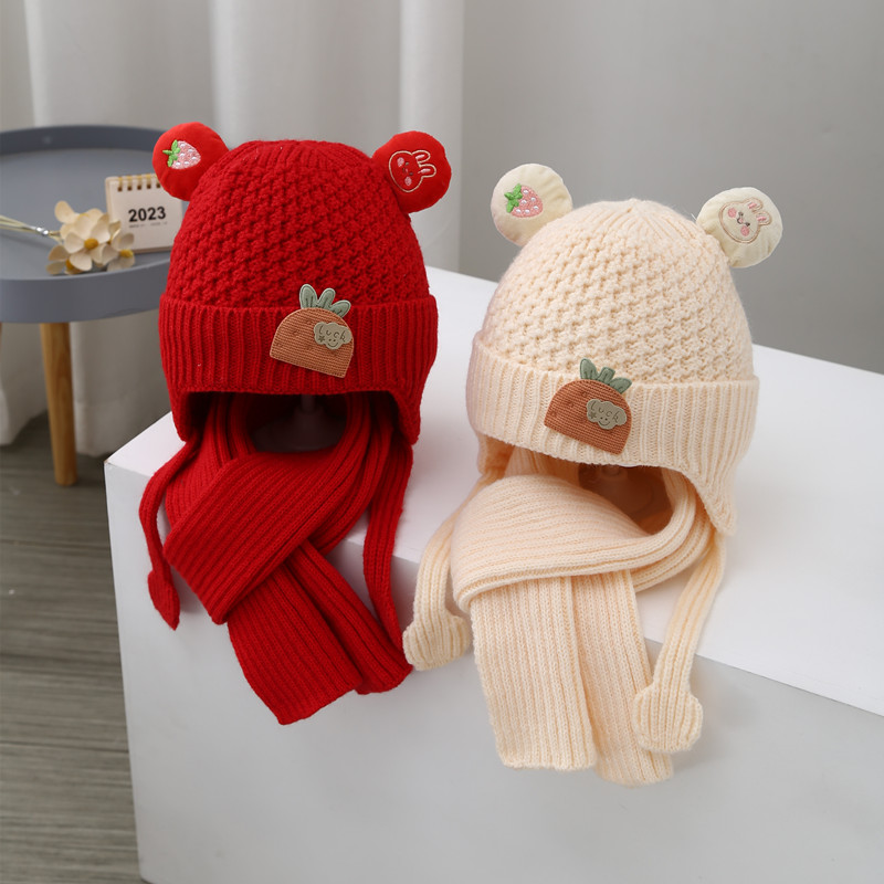 其他针织毛线帽翻边超萌可爱帽子