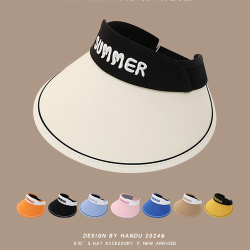 其他聚酯纤维空顶帽大檐遮阳百搭