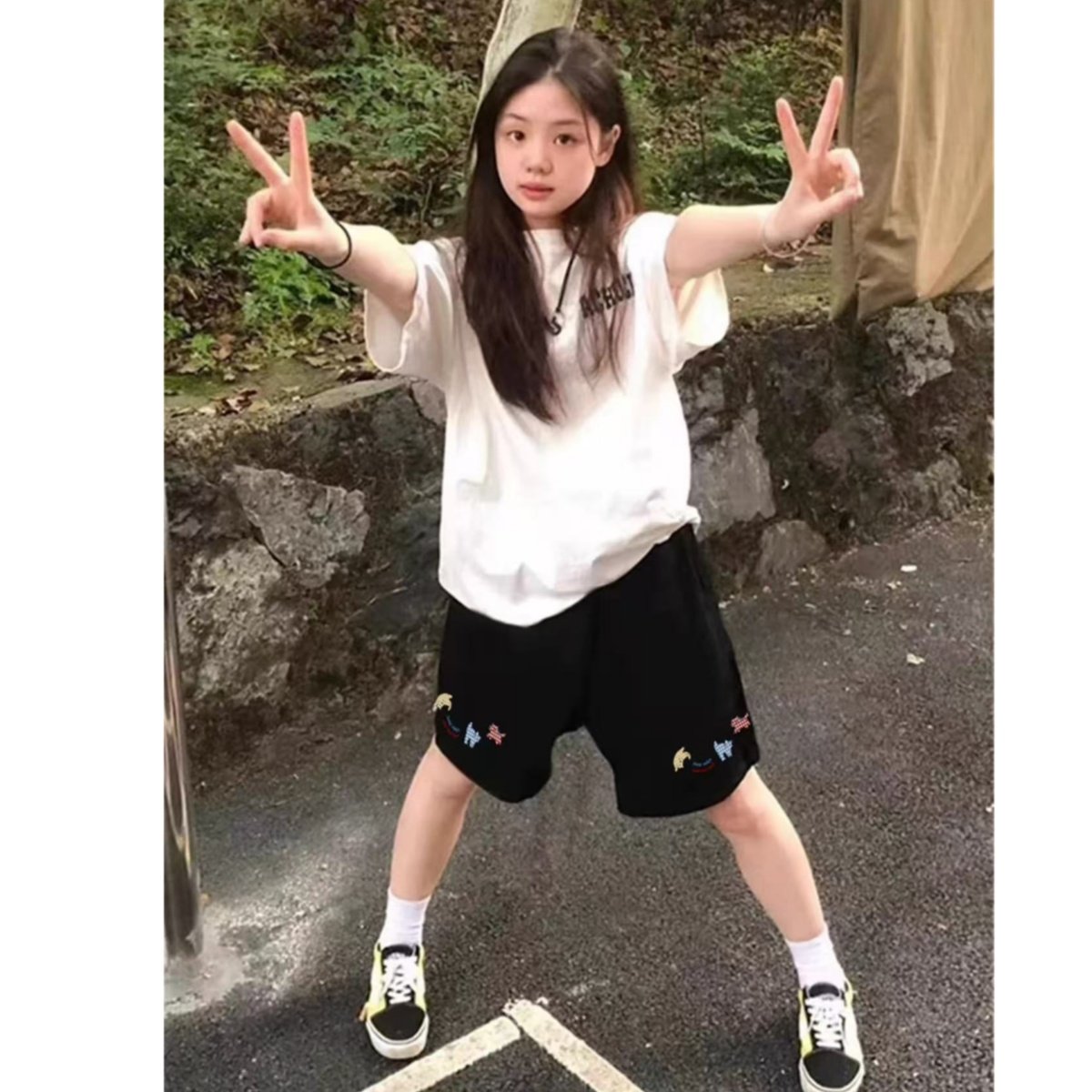 女童休闲短裤2026夏季新款中大童学生洋气超好看漂亮宽松五分热裤