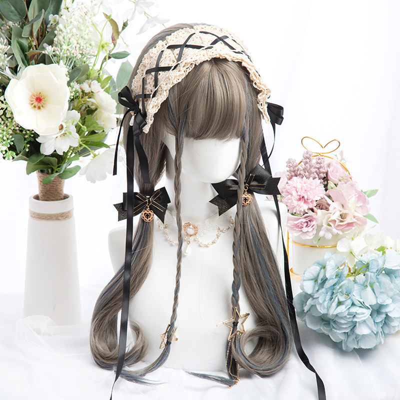 |牧羊少女| Lolita少女长直发内扣 田园洛丽塔茶会款挑染古风假发