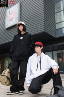 秋冬款卫衣男孩青少年初中学生加绒连帽衣服大童一体绒加厚打底衫