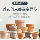 虹越帝罗马国际盆红陶白陶摩卡花盆陶瓷透气植物种植花盆粗陶陶土