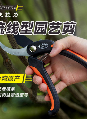 虹越史拉力剪刀66202盆景造型专用工具园艺花艺修枝省力果树枝剪