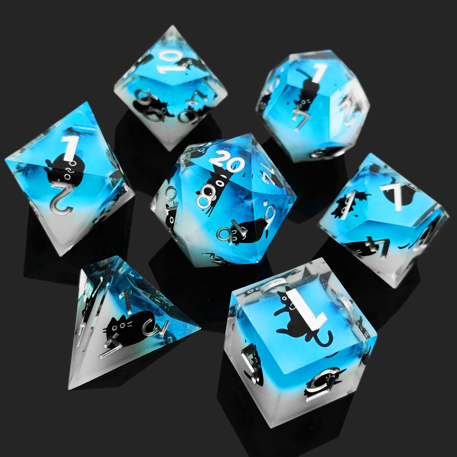 树脂骰子跑团桌游DND色子