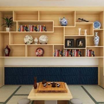 新款武汉日式实木榻榻米和室地台床衣柜定制书房茶室整体定做品