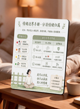 情绪边界手册分清情绪归属摆台