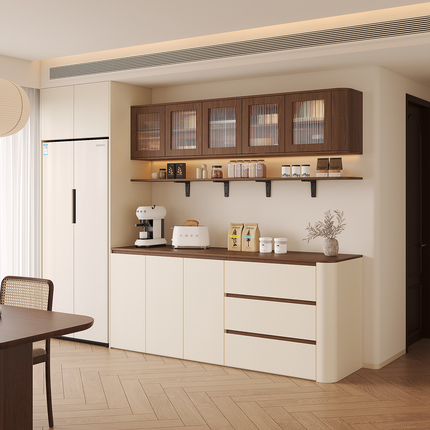 中古风餐边柜一体靠墙客厅储物柜茶水柜收纳展示柜厨房酒柜定制,住宅家具,餐边柜,淘宝优惠券,粉丝福利购,淘宝优惠卷